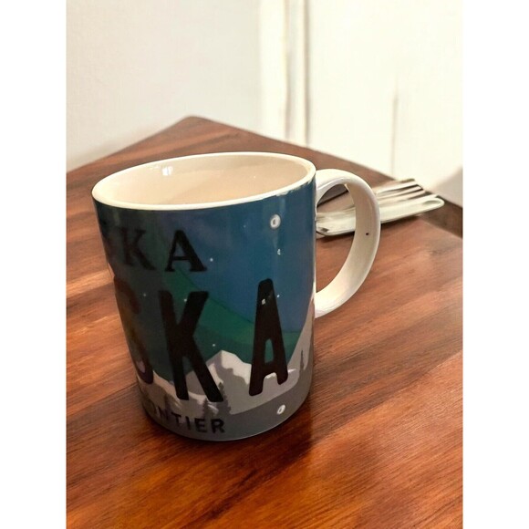 Alaska The Last Frontier Anchorage Coffee Mug Cup Mountains Ice Frost Chilly EUC - Picture 3 of 6